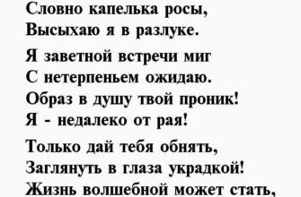 стихи про встречу с любимым мужчиной